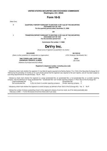 Thumbnail Adtalem Global Education
 10-Q Quarterly Report FY 