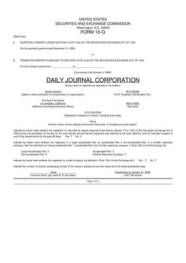 Thumbnail Daily Journal 10-Q Quarterly Report FY 