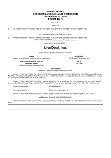Thumbnail Live Ventures 10-Q Quarterly Report FY 