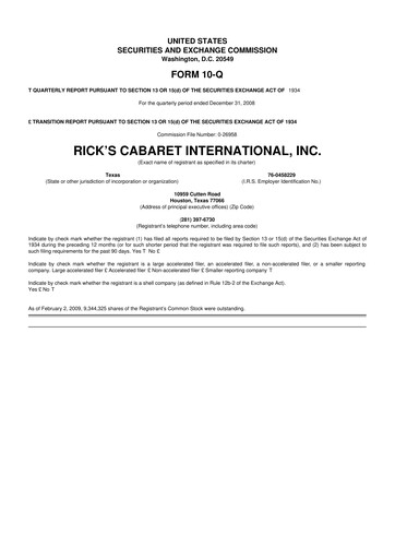 Thumbnail RCI Hospitality Holdings 10-Q Quarterly Report FY 