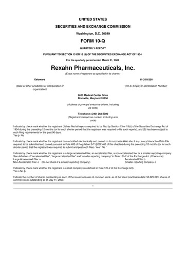 Vorschaubild Opus Genetics 10-Q Quartalsbericht  