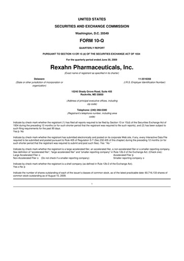 Vorschaubild Opus Genetics 10-Q Quartalsbericht  