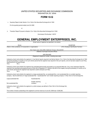 Vorschaubild GEE Group 10-Q Quartalsbericht  