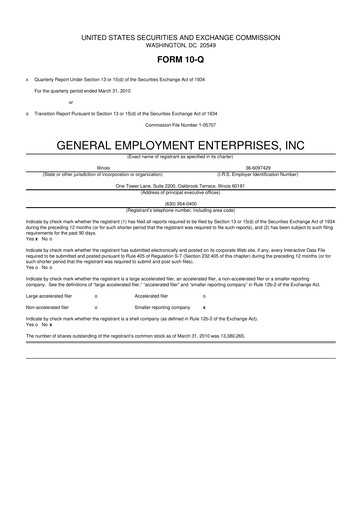 Vorschaubild GEE Group 10-Q Quartalsbericht  