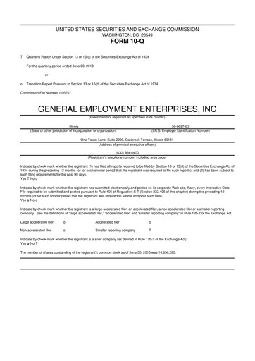 Vorschaubild GEE Group 10-Q Quartalsbericht  