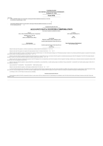 Thumbnail Bread Financial 10-K Annual Report 2010