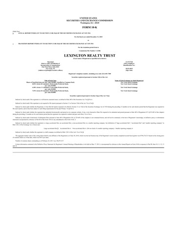 Miniature LXP Industrial Trust 10-K Rapport annuel 