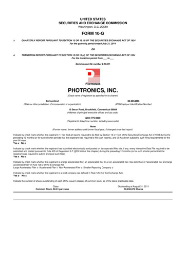 Thumbnail Photronics 10-Q Quarterly Report FY2011 