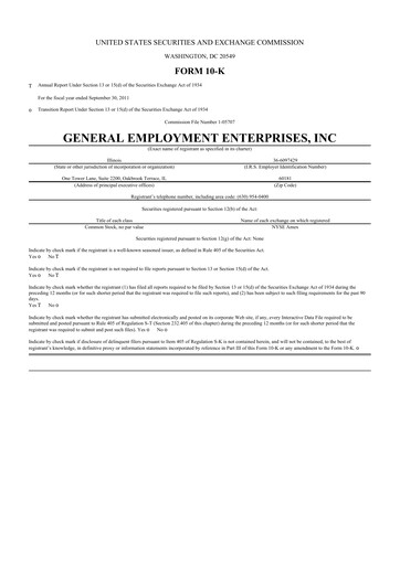 Thumbnail GEE Group 10-K Annual Report 2011