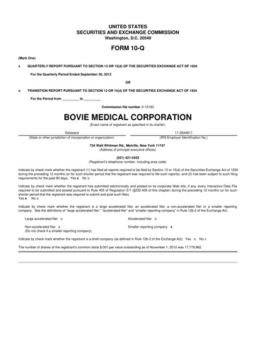 Thumbnail Apyx Medical 10-Q Quarterly Report FY2012 