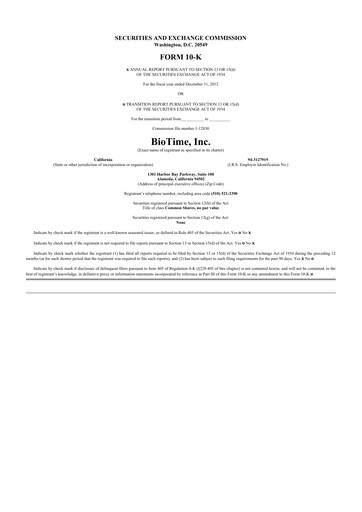 Thumbnail Lineage Cell Therapeutics
 10-K Annual Report 2012