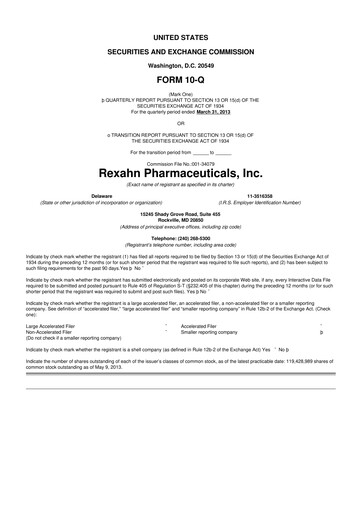Vorschaubild Opus Genetics 10-Q Quartalsbericht 2013 