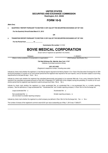 Thumbnail Apyx Medical 10-Q Quarterly Report FY2013 