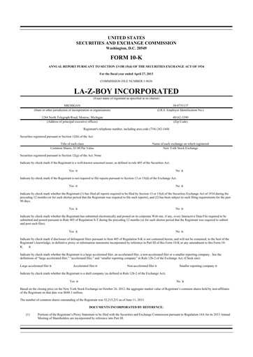 Thumbnail La-Z-Boy
 10-K Annual Report 2013