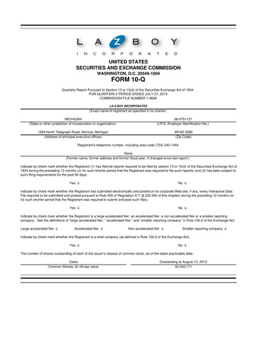 Thumbnail La-Z-Boy
 10-Q Quarterly Report FY2014 