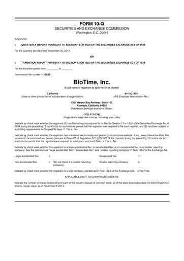 Thumbnail Lineage Cell Therapeutics
 10-Q Quarterly Report FY2013 