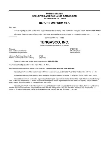 Miniature Riley Exploration Permian 10-K Rapport annuel 2013