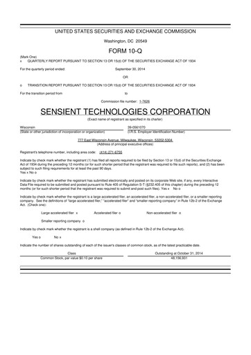 Thumbnail Sensient Technologies
 10-Q Quarterly Report FY2014 