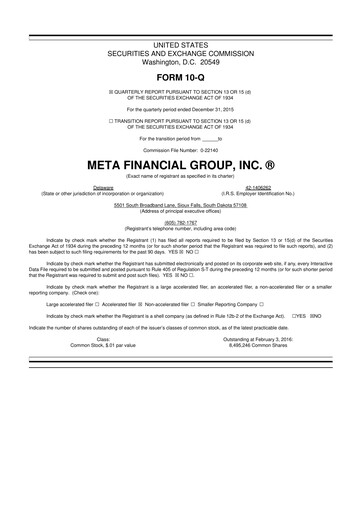 Thumbnail Pathward Financial
 10-Q Quarterly Report FY2016 
