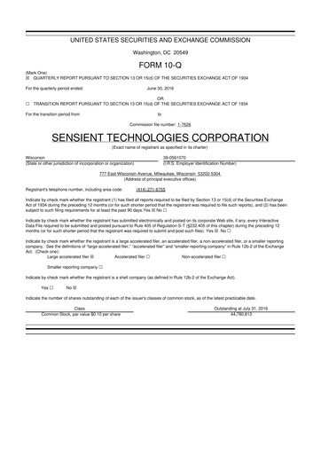 Thumbnail Sensient Technologies
 10-Q Quarterly Report FY2016 