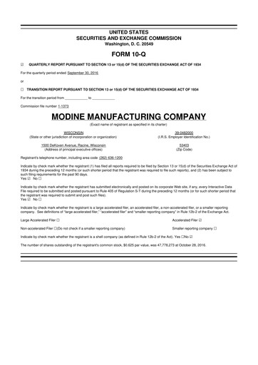Thumbnail Modine Manufacturing
 10-Q Quarterly Report FY2017 