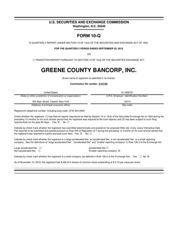Thumbnail Greene County Bancorp 10-Q Quarterly Report FY2017 