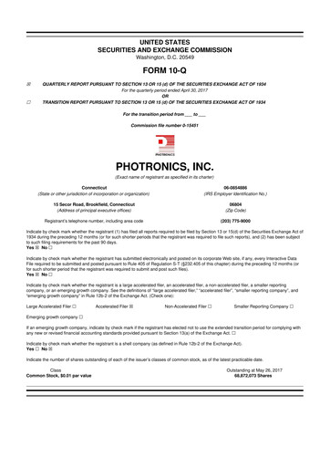 Thumbnail Photronics 10-Q Quarterly Report FY2017 