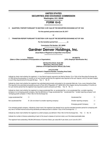 Thumbnail Ingersoll Rand 10-Q Quarterly Report FY2017 