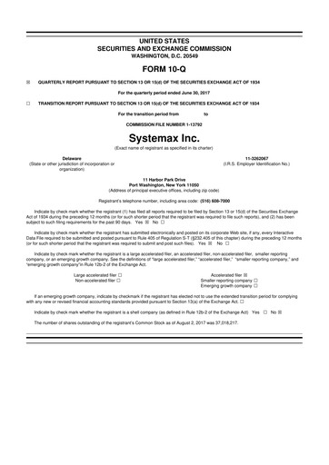 Thumbnail Global Industrial Company 10-Q Quarterly Report FY2017 