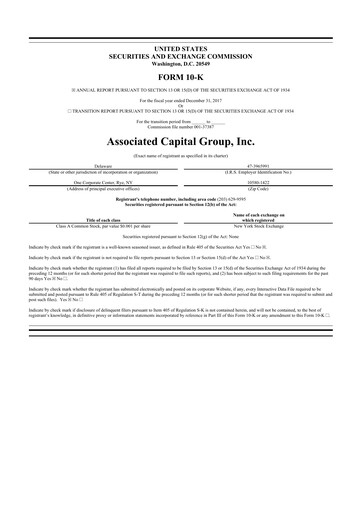 Thumbnail Associated Capital Group 10-K Annual Report 2017