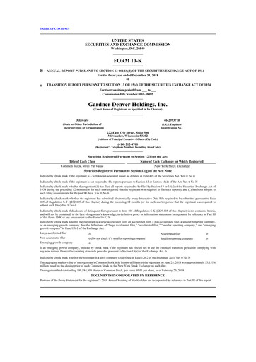 Thumbnail Ingersoll Rand 10-K Annual Report 2018