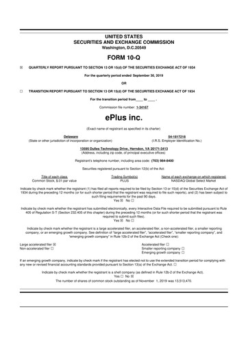 Thumbnail ePlus 10-Q Quarterly Report FY2020 