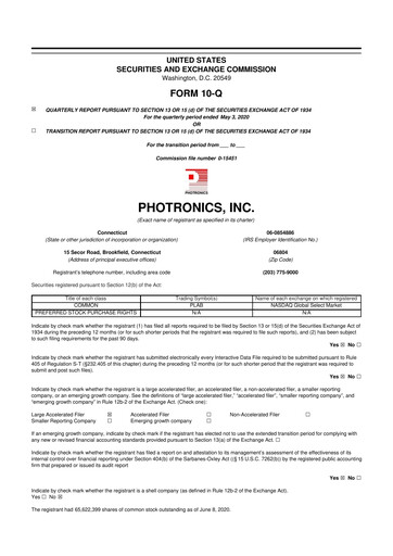 Thumbnail Photronics 10-Q Quarterly Report FY2020 