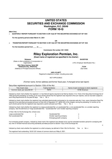 Thumbnail Riley Exploration Permian 10-Q Quarterly Report FY2021 