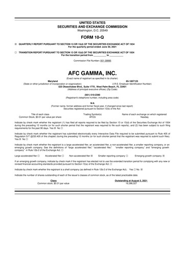 Thumbnail 	Advanced Flower Capital 10-Q Quarterly Report FY2021 