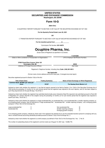 Vorschaubild Opus Genetics 10-Q Quartalsbericht 2021 
