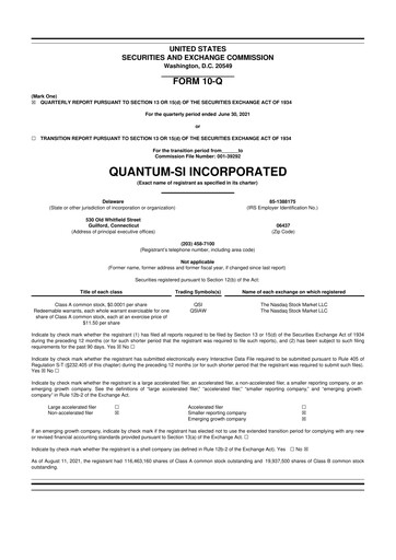 Thumbnail Quantum-Si 10-Q Quarterly Report FY2021 