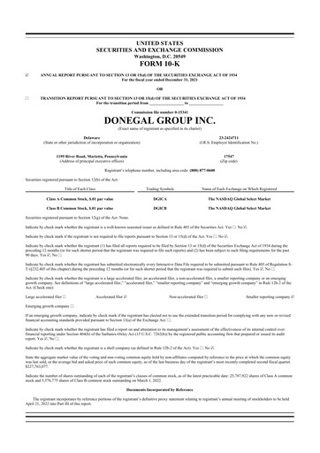 Thumbnail Donegal Group 10-K Annual Report 2021