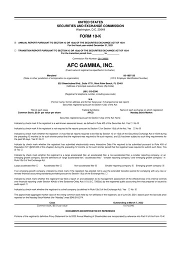 Thumbnail 	Advanced Flower Capital 10-K Annual Report 2021