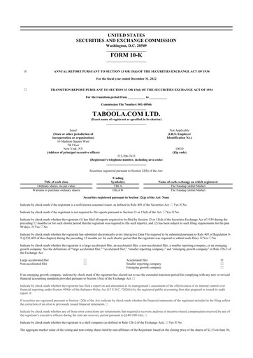 Thumbnail Taboola.com 10-K Annual Report 2022