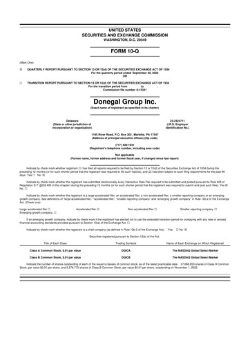 Thumbnail Donegal Group 10-Q Quarterly Report FY2023 