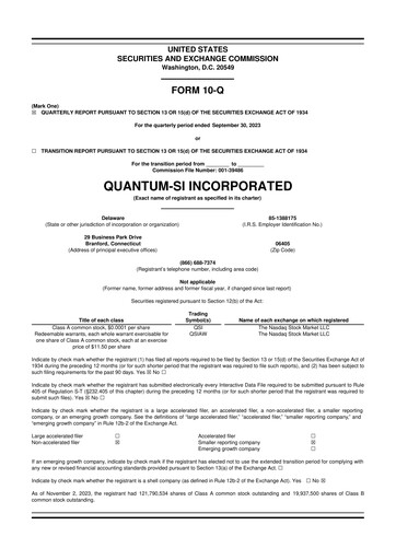 Thumbnail Quantum-Si 10-Q Quarterly Report FY2023 