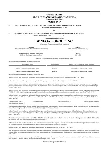 Thumbnail Donegal Group 10-K Annual Report 2023