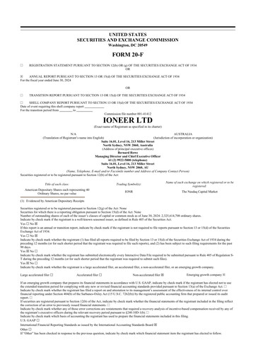 Thumbnail Ioneer 20-F Annual Report 2024