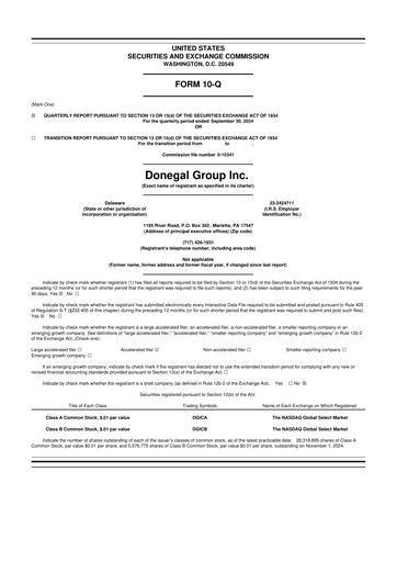 Thumbnail Donegal Group 10-Q Quarterly Report FY2024 