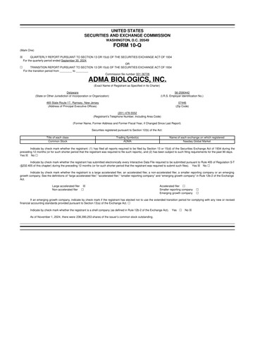 Thumbnail ADMA Biologics
 10-Q Quarterly Report FY2024 