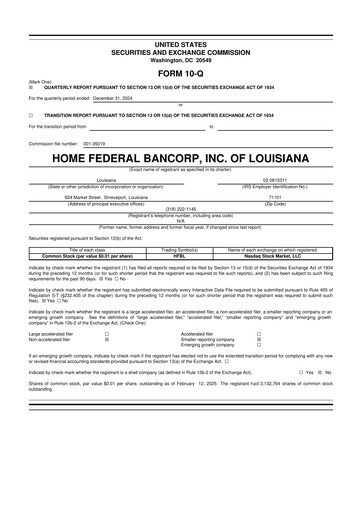 Thumbnail Home Federal Bancorp (HFB Bank) 10-Q Quarterly Report FY2025 