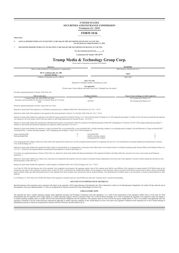 Thumbnail Trump Media & Technology Group 10-K Annual Report 2024