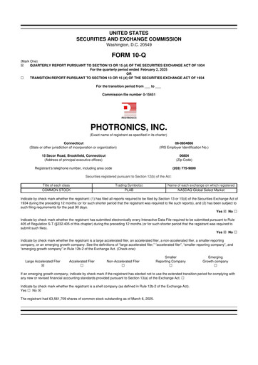 Thumbnail Photronics 10-Q Quarterly Report FY2025 