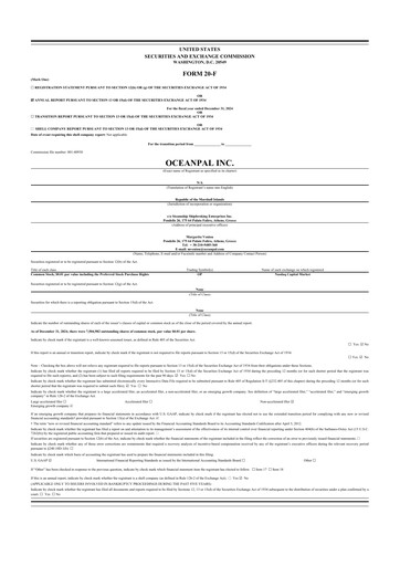 Thumbnail OceanPal 20-F Annual Report 2024